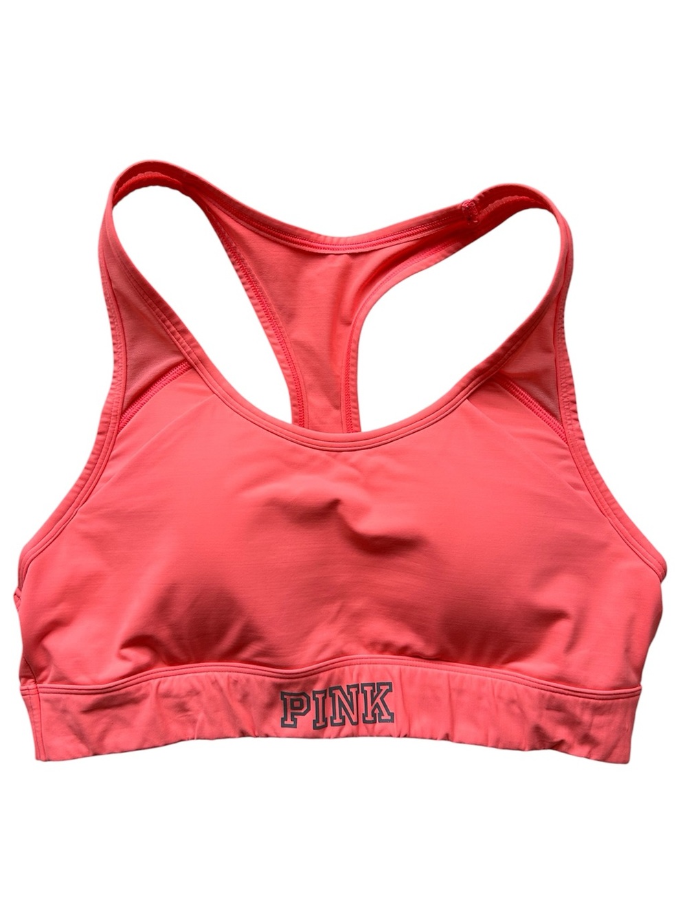 PINK Victoria's Secret Ultimate Lightly Lined Racerback Sports Bra Large in EUC